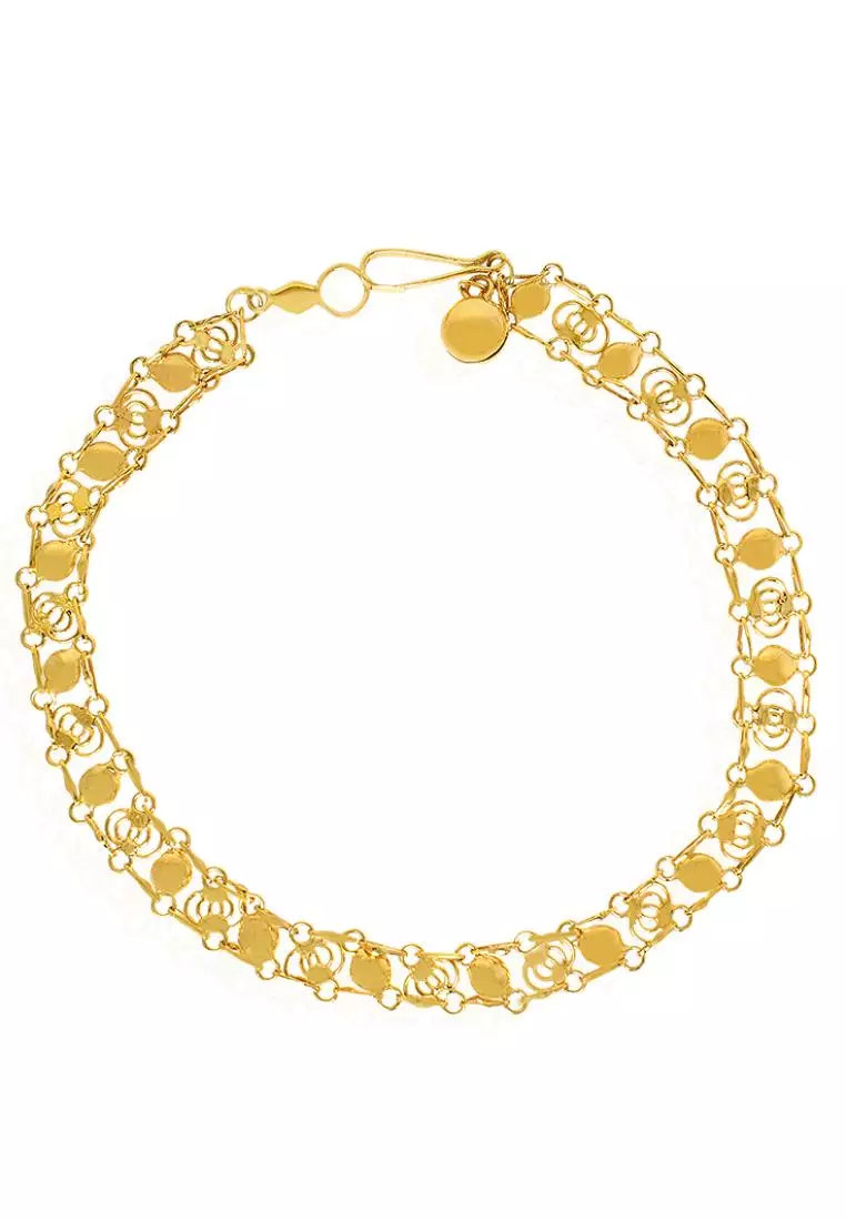 Jewelry Online Buy DS Jewelry 14k-YG Flat Style Bracelet 2025