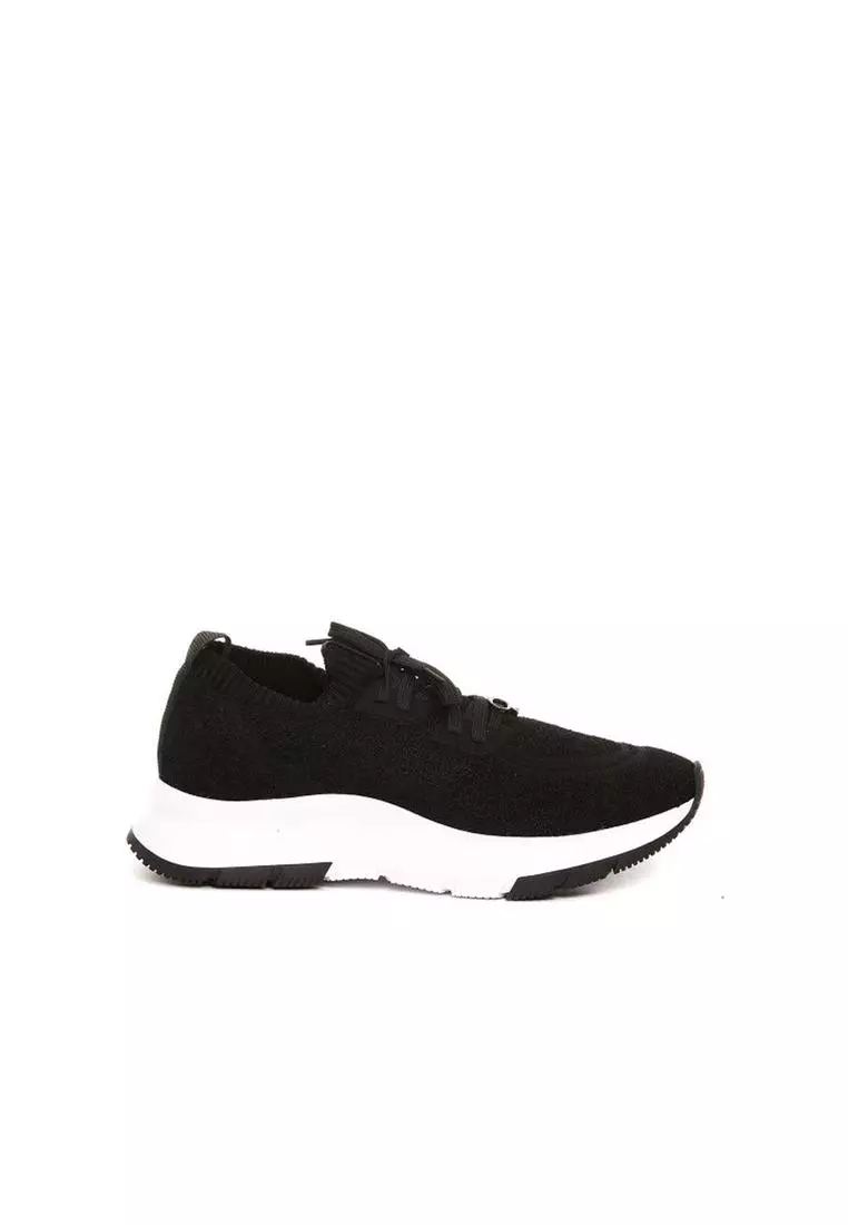 Buy Gianvito Rossi Round Toe Lace-Up Sneakers with Sock Online