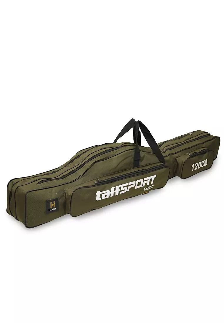 Gib Tas Pancing Unisex Three Layer Fishing Bag 120cm Large Storage Many Slot Material Oxford ORIGINAL - Green