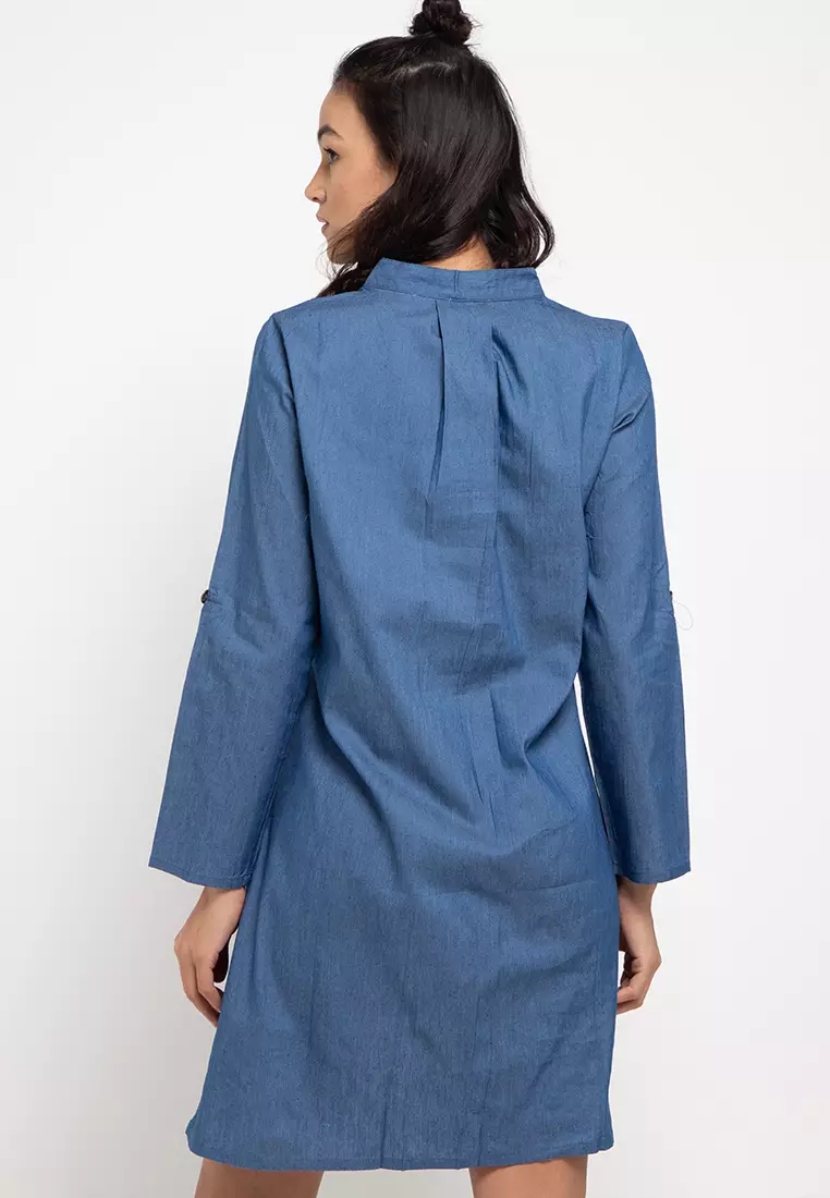 Nabine Denim Dress In Blue