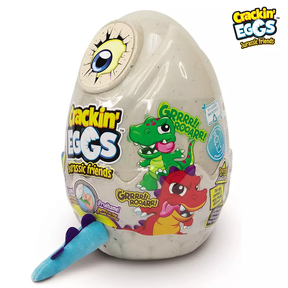 Crackin Eggs Jurrasic Friends Dino Superceratops - Mainan Telur Boneka