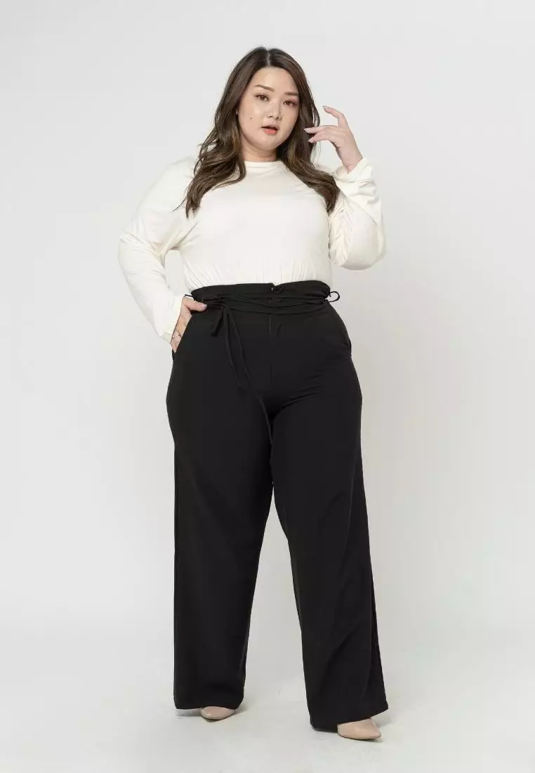 Plus Size Reguler Pants Hailey Black