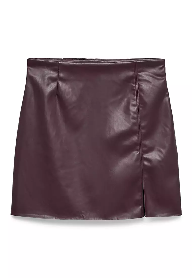 高腰半截迷你裙