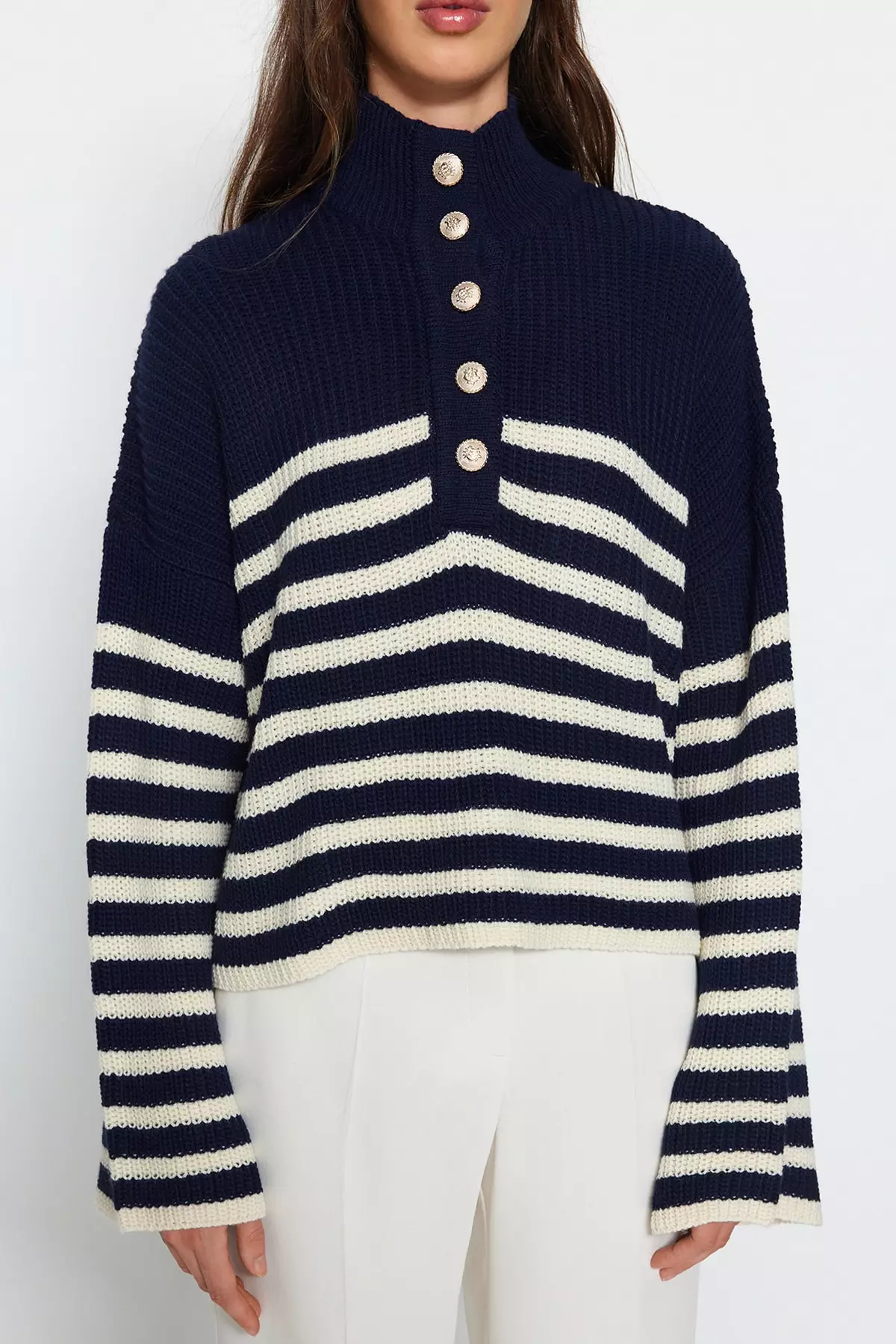 Striped Knit Sweater