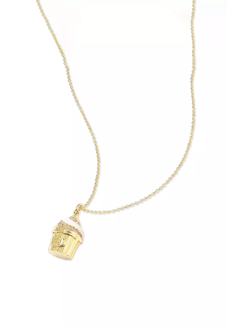 Cafe W+Co Sundae Cup Gold Necklace