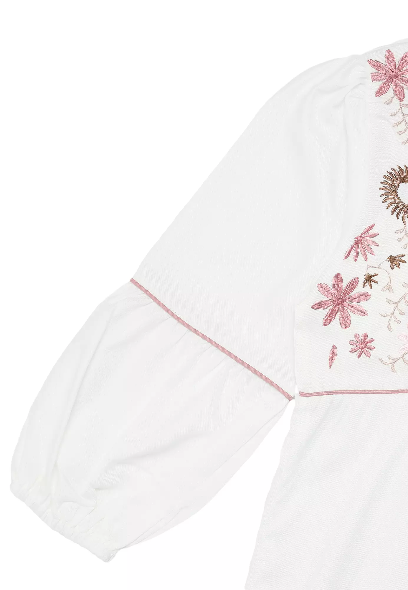 Baju Gamis Anak Perempuan Kelopak Bunga White - JOYFUL