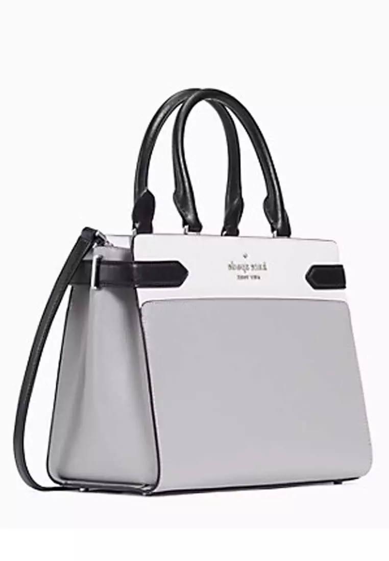 Kate Spade WKRU6952 Staci Medium Satchel IN Nimbus Grey Multi