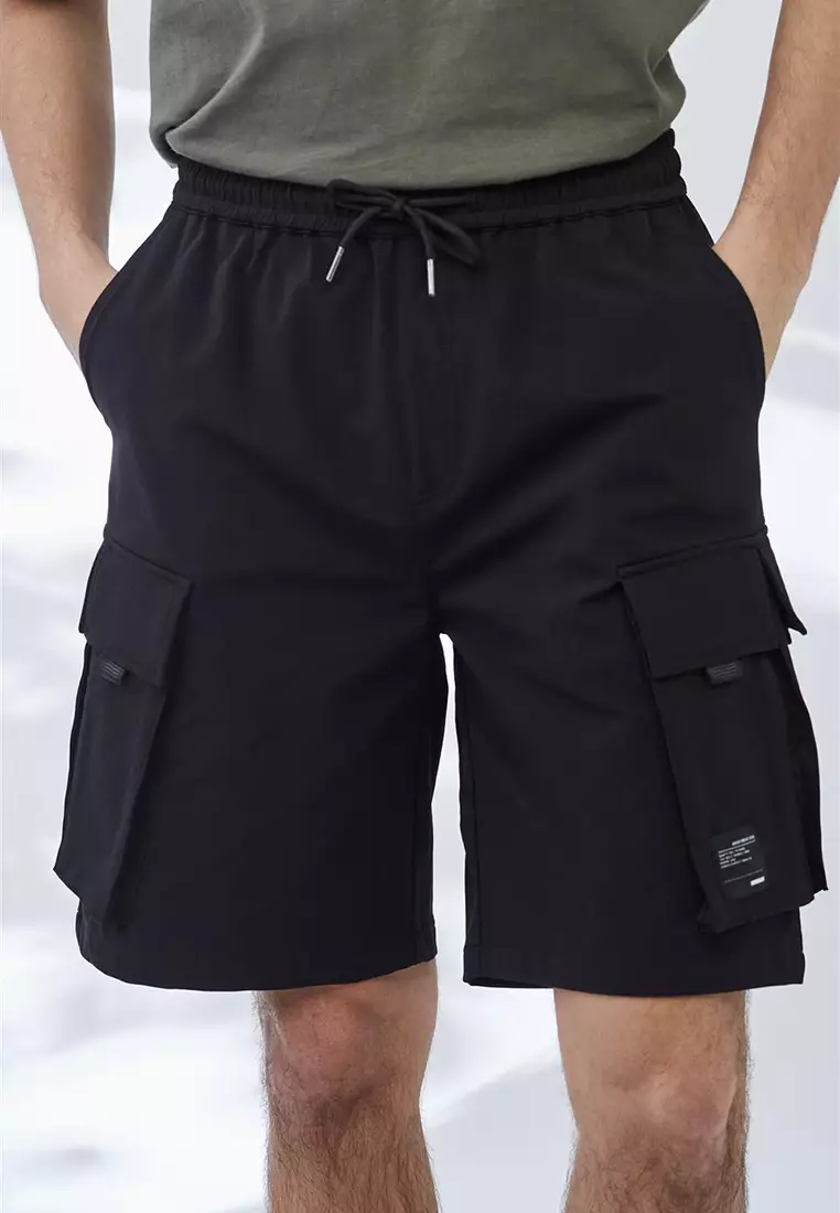 Buy Life8 Dual Pocket Tactical Cargo Shorts in Black 2024 Online