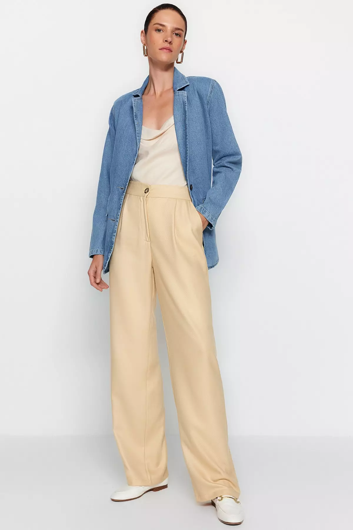 Buy Trendyol High Waist Trousers 2024 Online