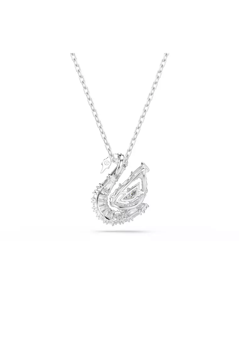 Swan pendant, Mixed cuts, Swan, White