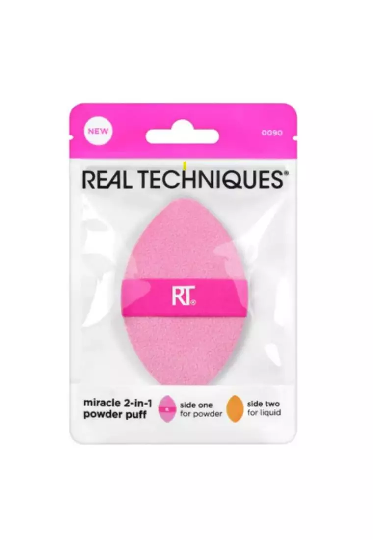 Real Techniques 100090 Miracle 2 in 1 Poweder Puff