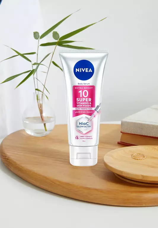 Body Extra Brightening Super 10 Vitamin Serum Lotion, with Niacinamide, 70ml