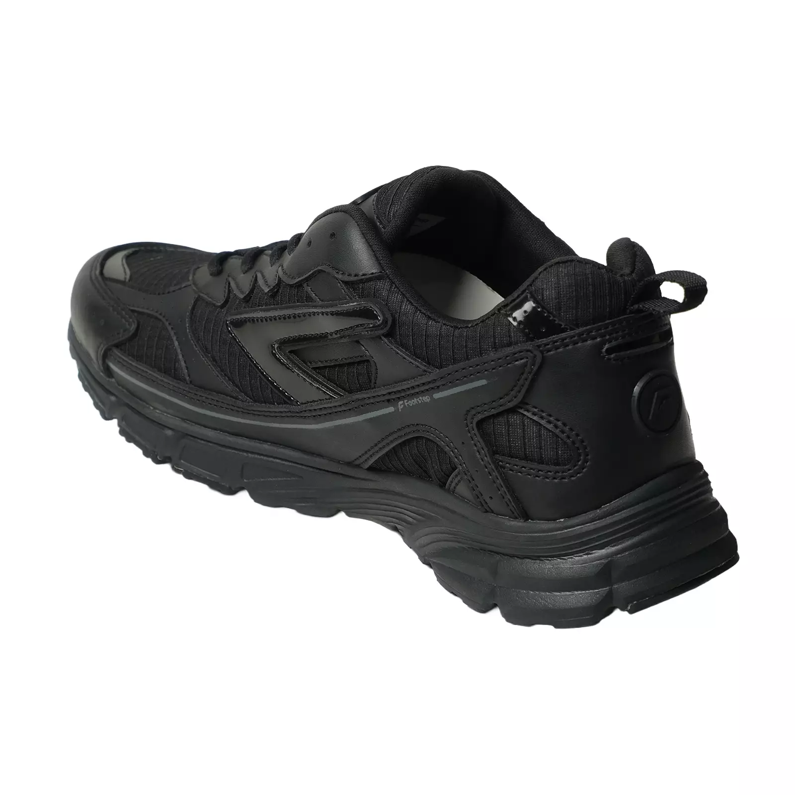 Footstep Footwear Sepatu Pria Sneakers Fletcher Solid Black Original Shoes