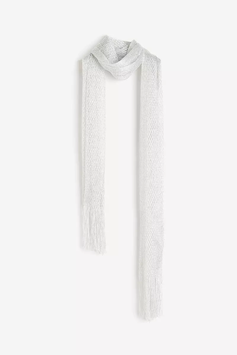 Glittery net scarf