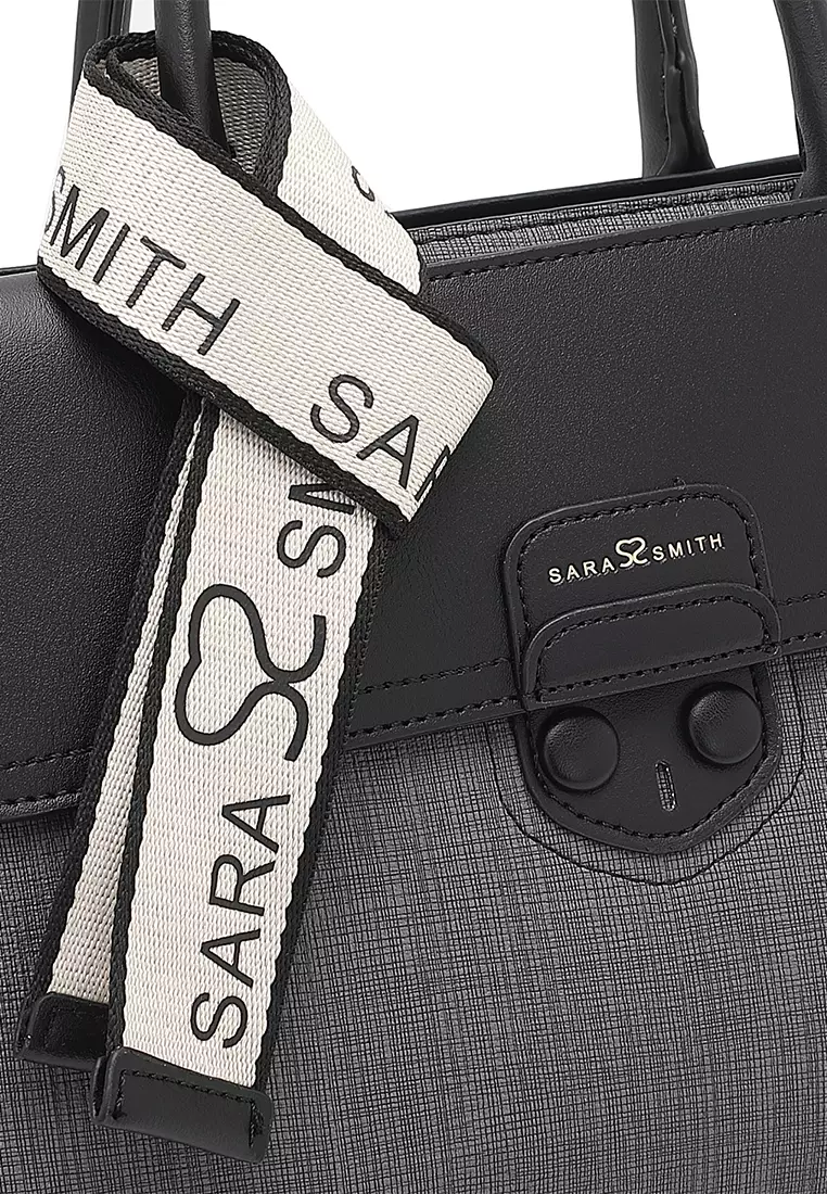 Women's Top Handle Bag / Sling Bag / Crossbody Bag - Black