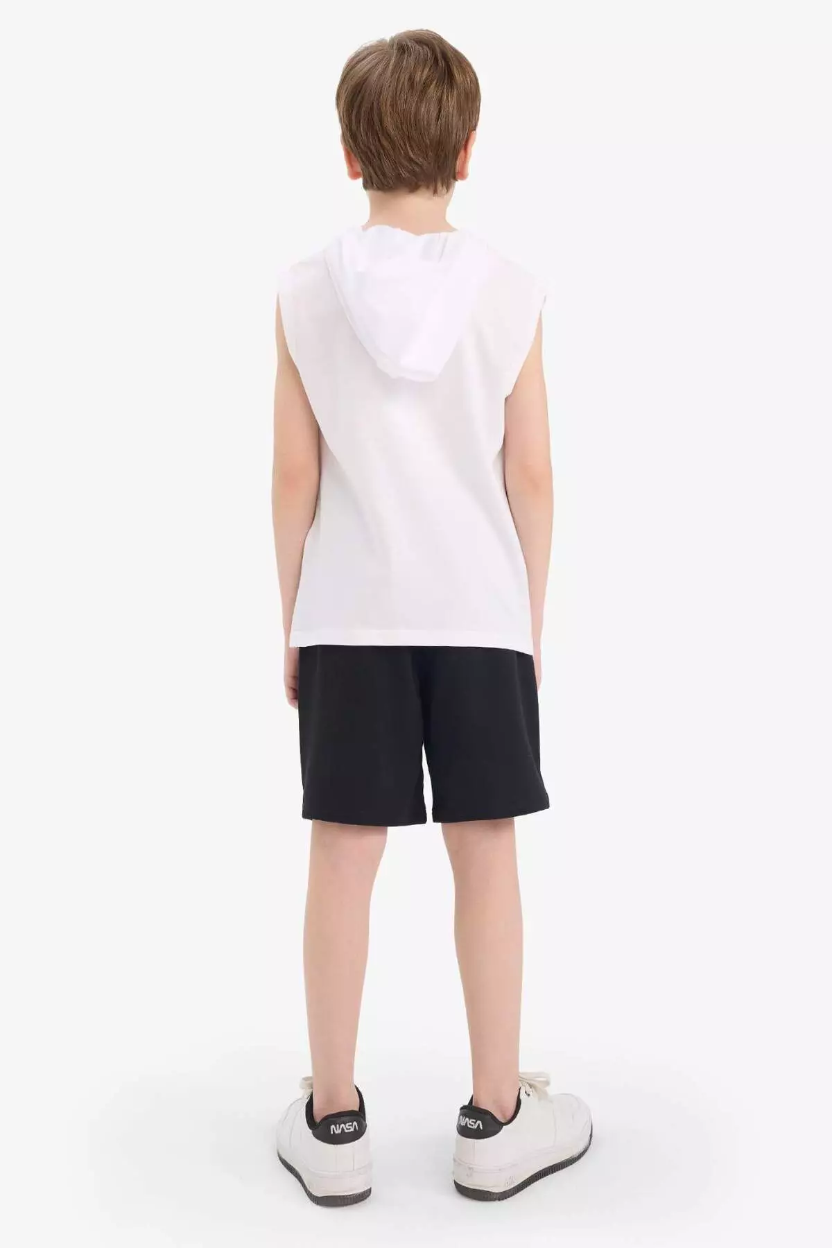 Boys Nba Chicago Bulls 2-Piece Set Hooded Sleeveless T-Shirt Elastic Waist Shorts E7104A825Hs