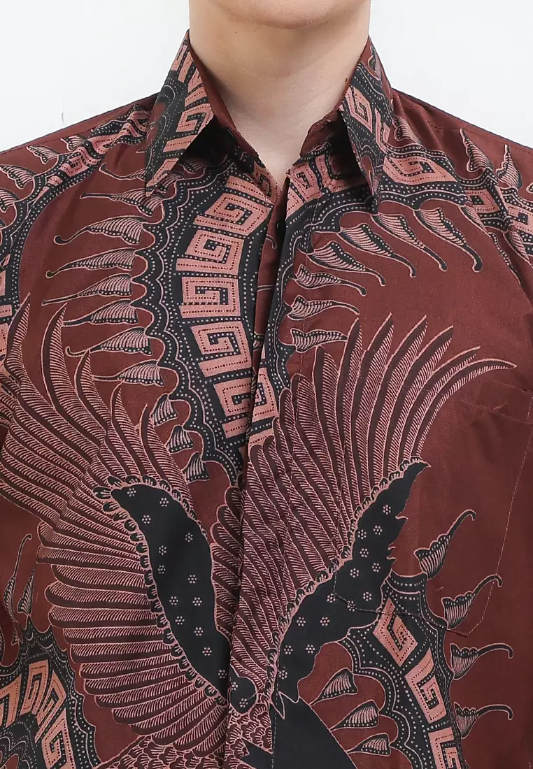 Kamandaka Kemeja Batik Exclusive Premium Pria Casual Modern Lengan Pendek