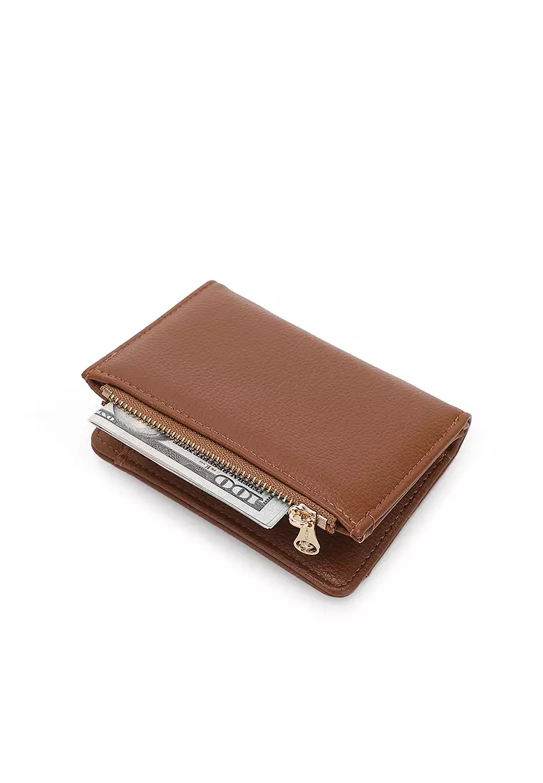 Women's 2 in 1 Purse/Wallet With Coin Compartment - Brown