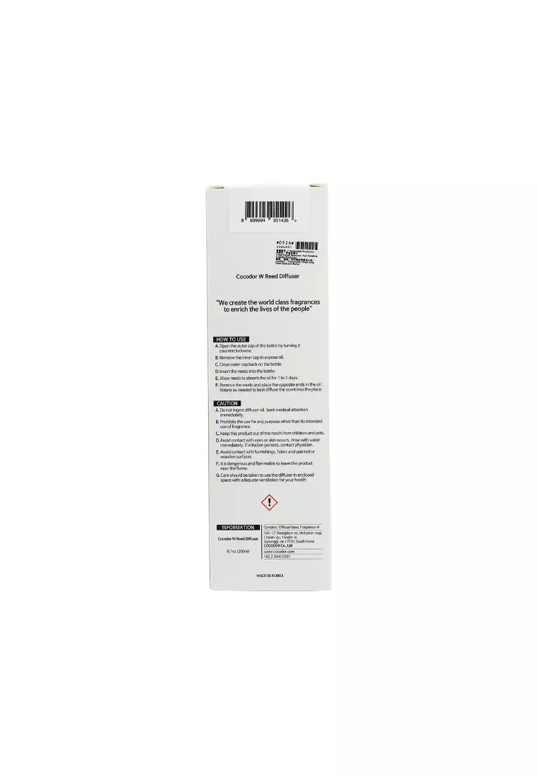 Cocod’or White Label Diffuser Aqua Savon 200ml
