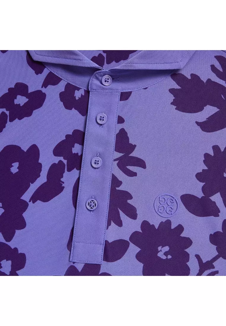 G/FORE Men’s Tonal Floral Tech Piqué Polo