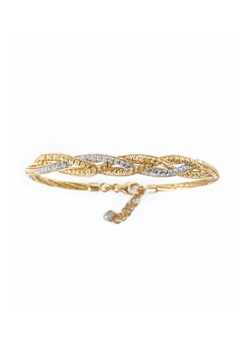 TOMEI gold [TOMEI Online Exclusive] Crocheted in Spectacle Splendour Bangle, Yellow Gold 916 (IL-B2298-1-2C-150) 86033AC6D4B3C8GS_1