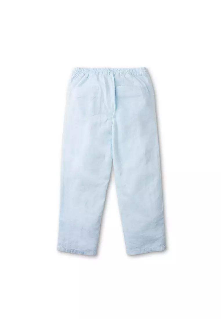 Boys linen deals drawstring pants