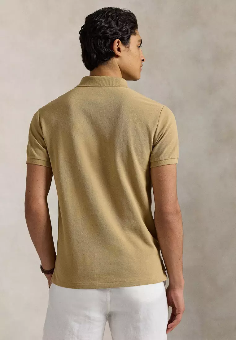 Custom Slim Fit Mesh Short Sleeve Polo Shirt