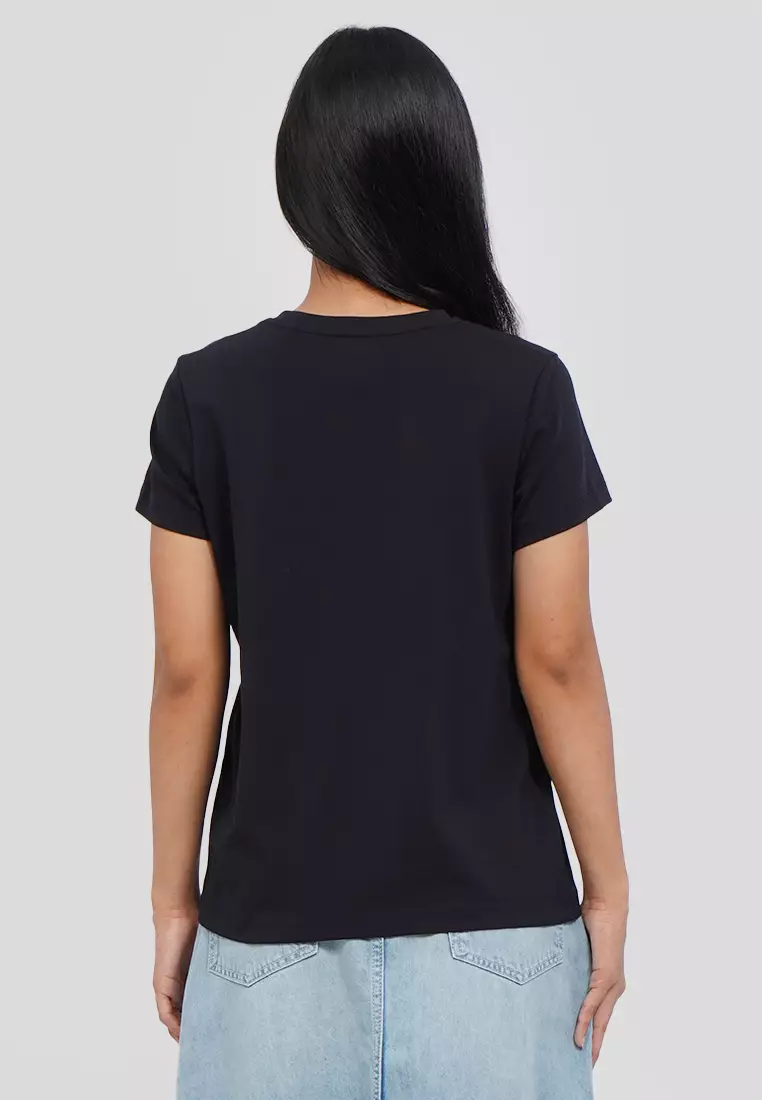 Basic V-Neck Cotton T-Shirt