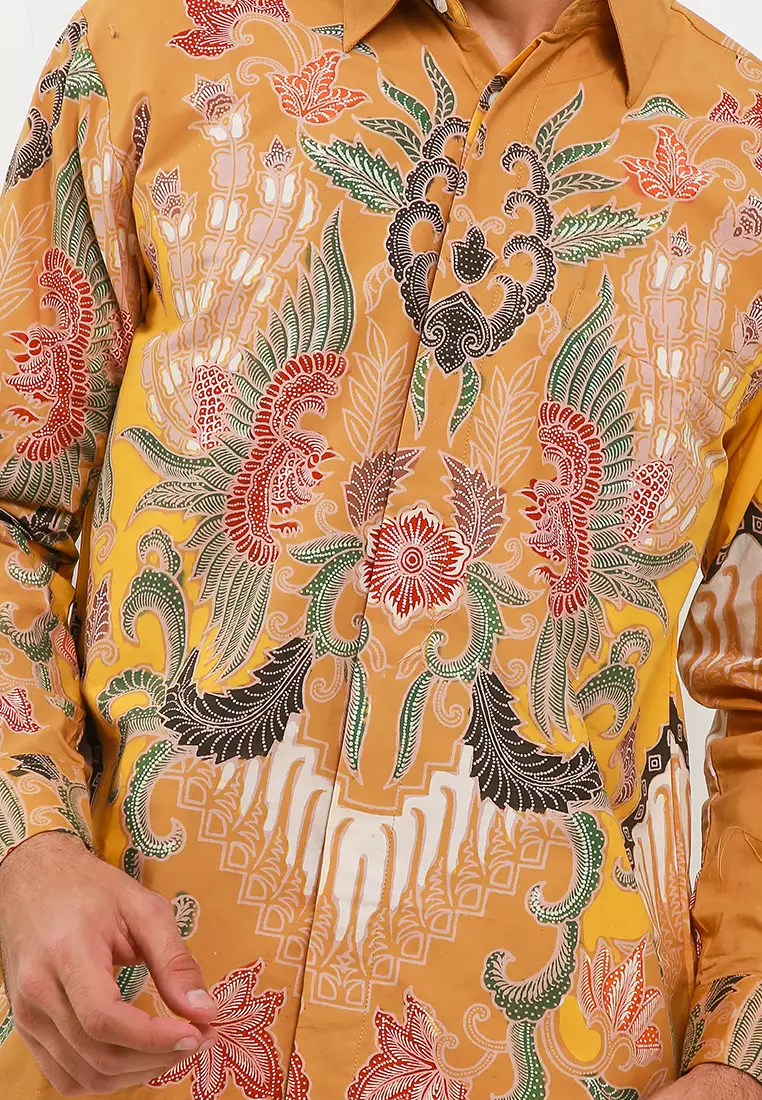 Jagaditaya Kemeja Batik Tulis Premium Pria Casual Modern Lengan Panjang