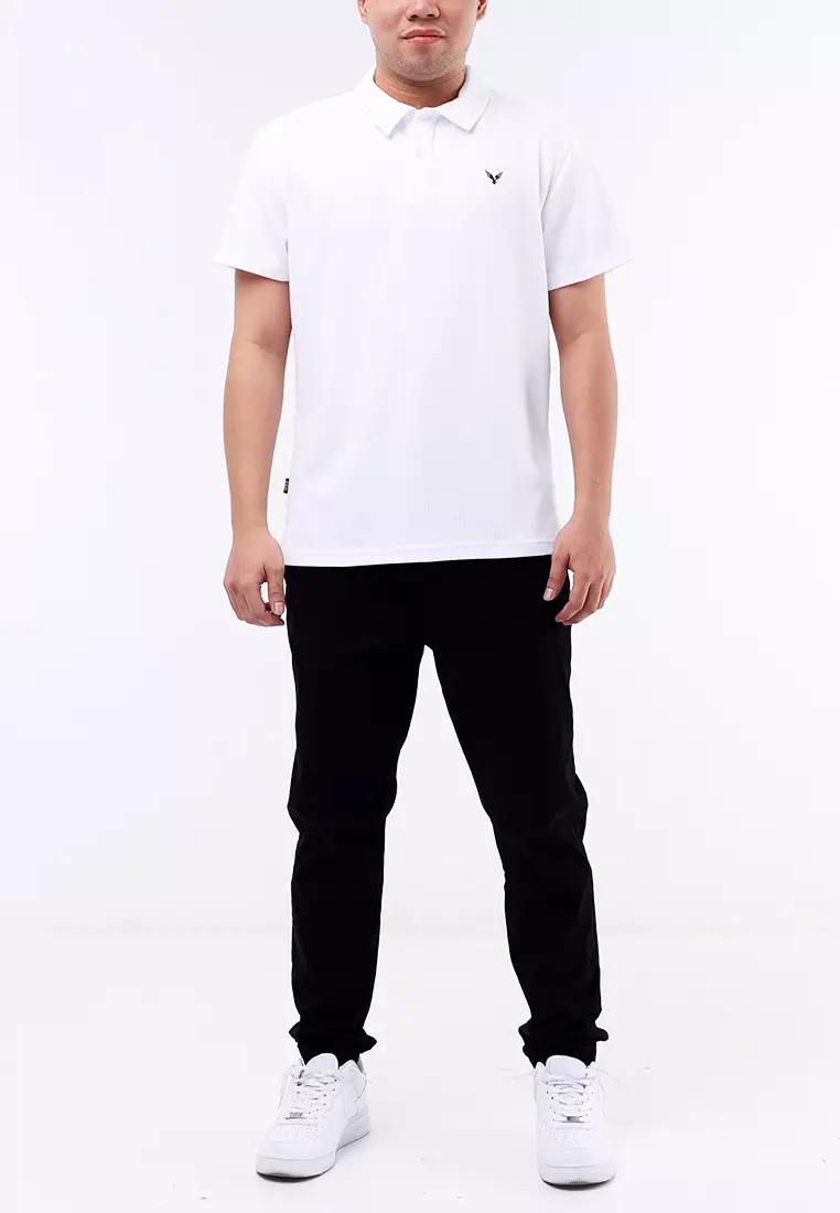 Collared Waffle Short Sleeve Polo