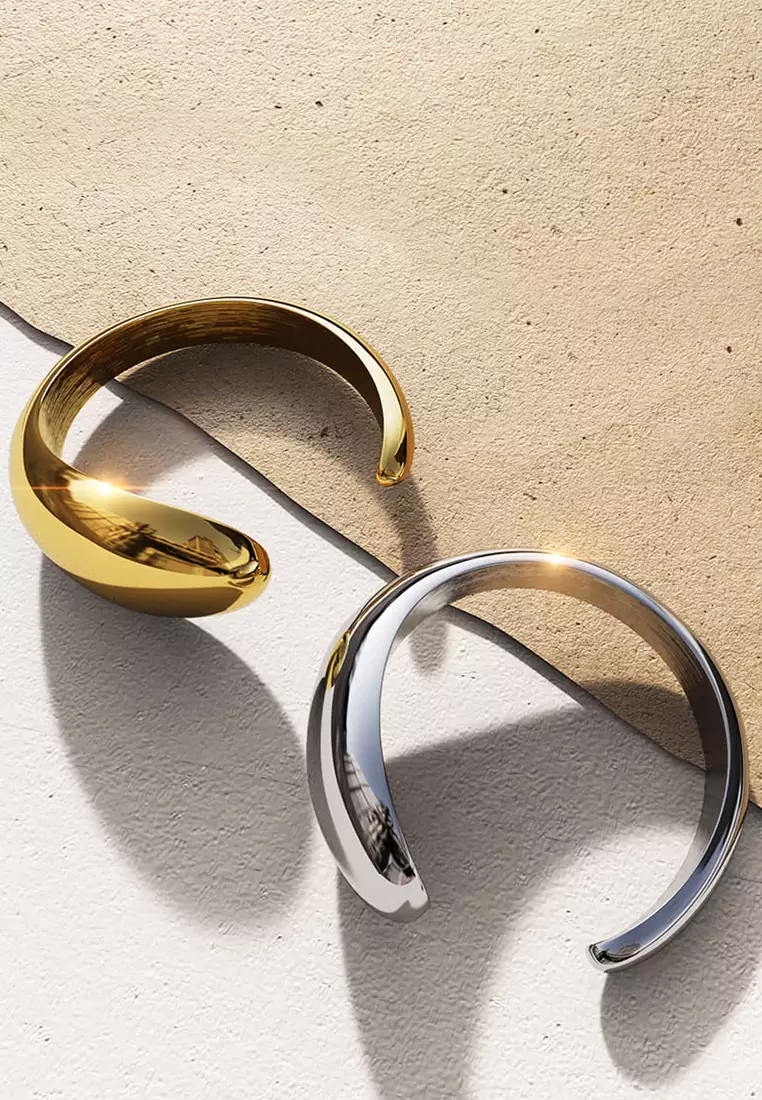 Elan Irregular Open Claw Gold Ring