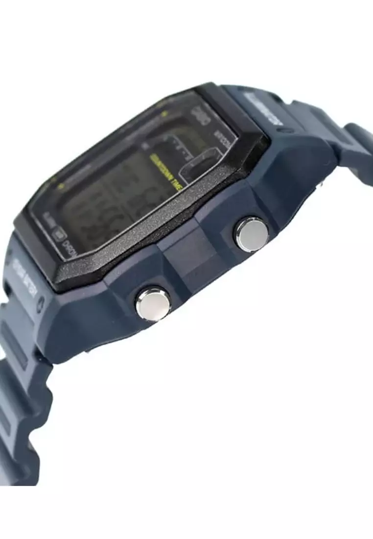Casio Men s Digital Sport Watch with Blue Resin Band WS 1600H 2AV