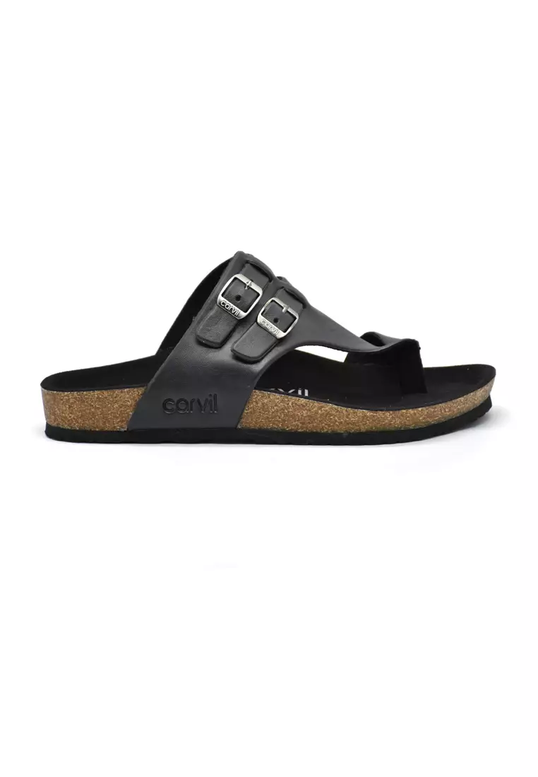 Carvil Sandal Pria Romeo-03 M Black/Black