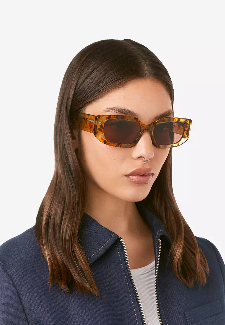 HAWKERS Sunflowers Brown Trendset Sunglasses For Women, Female. Official Product Designed In Spain