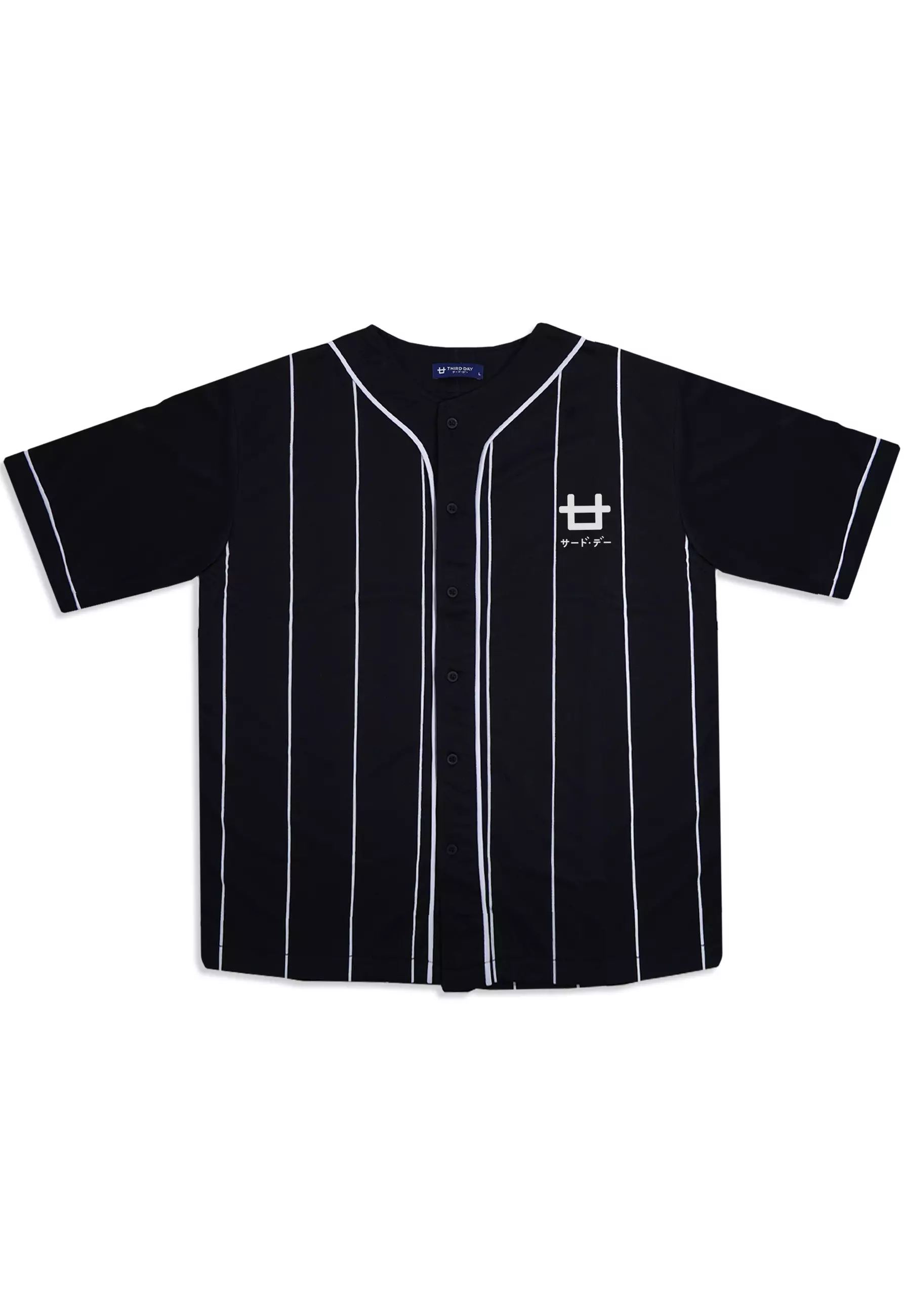 MTD41D baseball logoicon dakir blk T-shirt hitam