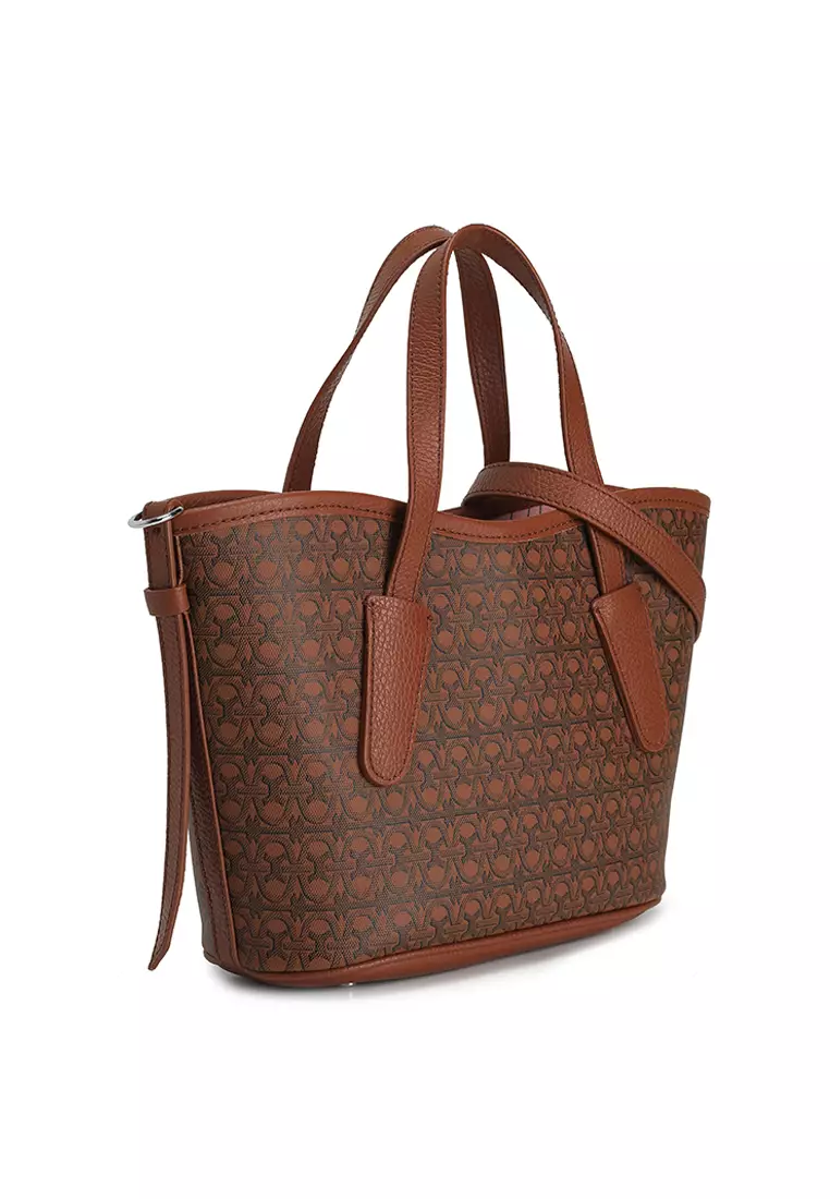 Never Without Bag 品牌印花塗層小型側孭袋