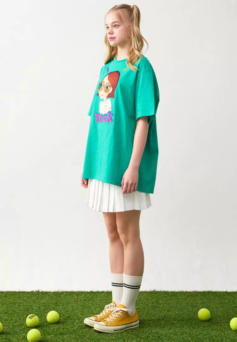 Colorful T-Shirt F Green Ria