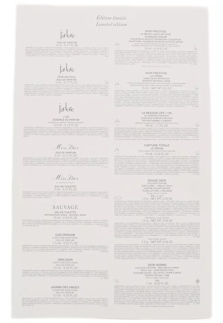 Buy Christian Dior Advent Calendar Selection of 24 Miniature