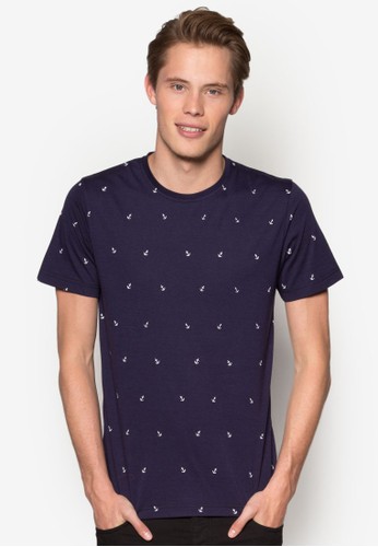 AOP 船錨印esprit outlet 香港花TEE, 服飾, T恤