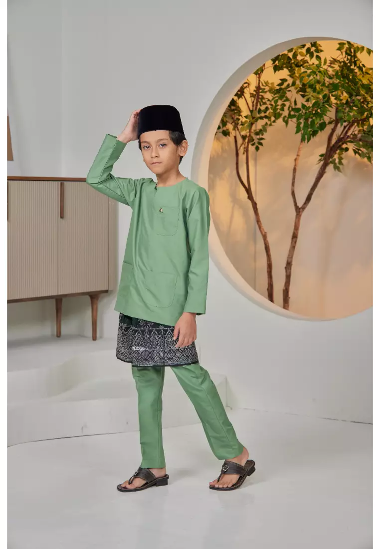 Baju Melayu Moden Teluk Belanga For Kids