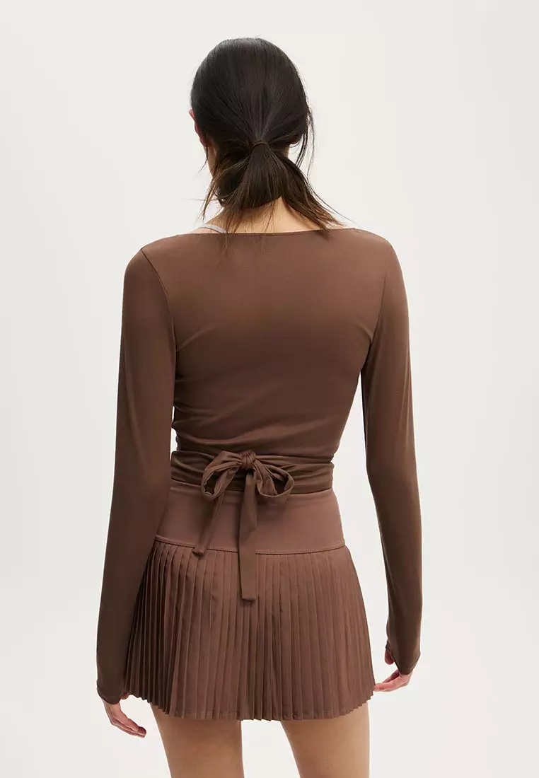 Shaped Pleated Skirt