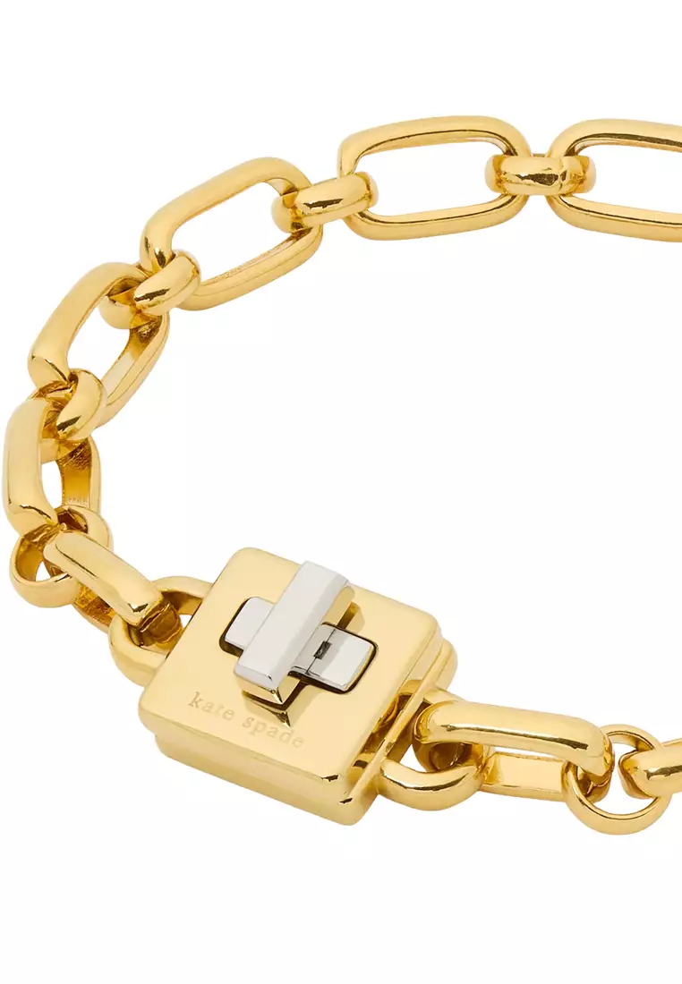 Phoebe Turnlock Bracelet - Gold/ Silver KL506