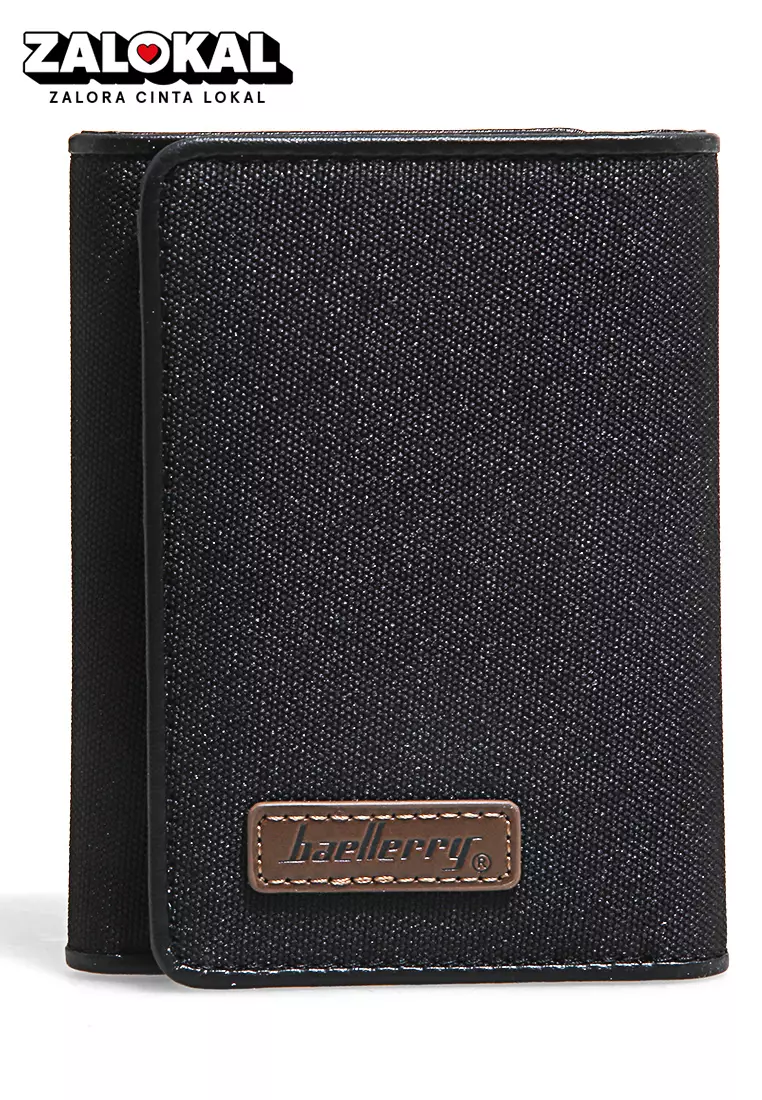 Mini Wallet Dompet Pria Model Lipat Many Slot Material Leather ORIGINAL