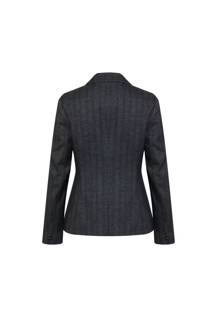 Long Sleeve Slim Fit Suit Blazer