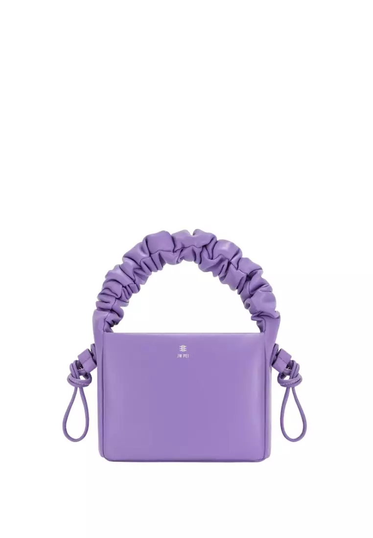 Jual JW PEI Rylee Pleated Drawstring Top Handle Bag - Lavender