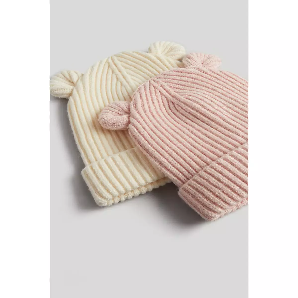 Mothercare Knitted Baby Hats - 2 Pack - Topi Bayi Perempuan (Pink)