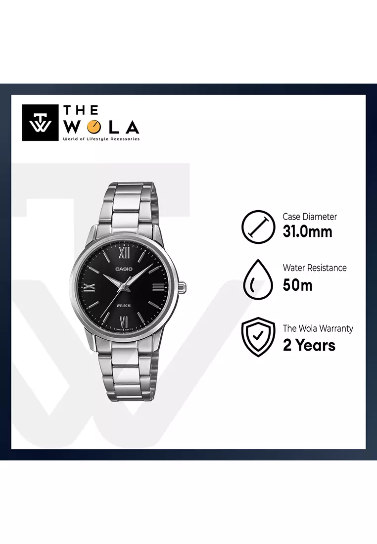 LTP-1303DD-1AV Women Analog Watch Silver Stainless Steel Band