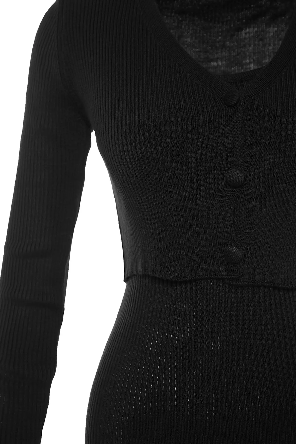 2-Piece Knit Cardigan & Midi Dress Set