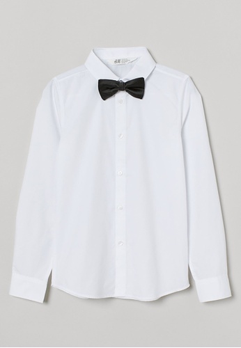 white shirt and tie