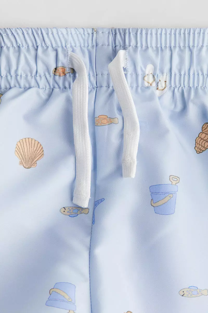 Patterned swim shorts